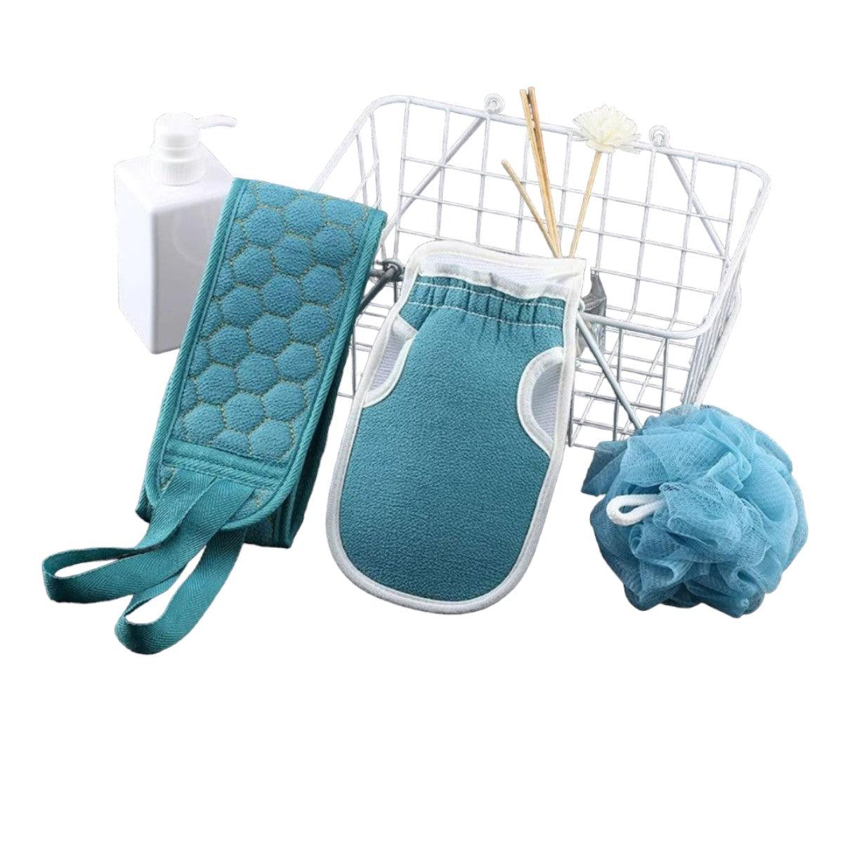 Esponja exfoliante de ducha - Set de 3 pzas - El Baúl de Mamá