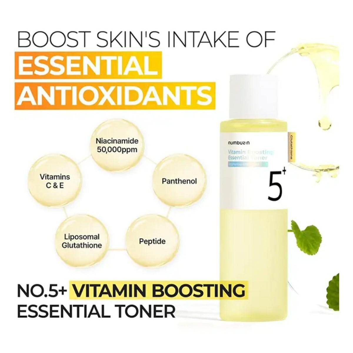 Numbuzin 5 Vitamin Boosting Toner Anti Manchas y Vitaminas 200ml