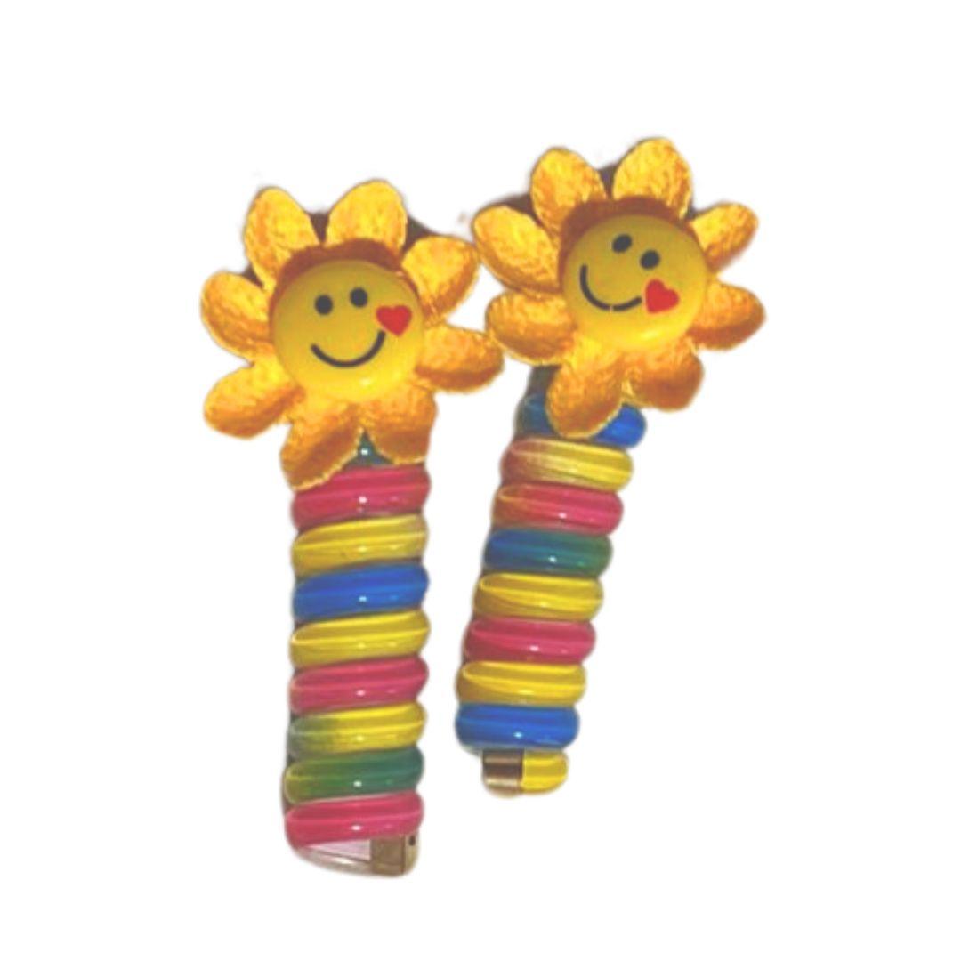 Par de Colet Espiral de Colores - El Baúl de Mamá