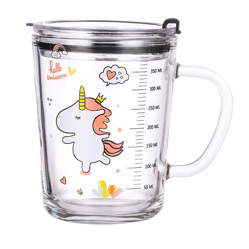 Taza antiderrames para niños de vidrio - El Baúl de Mamá