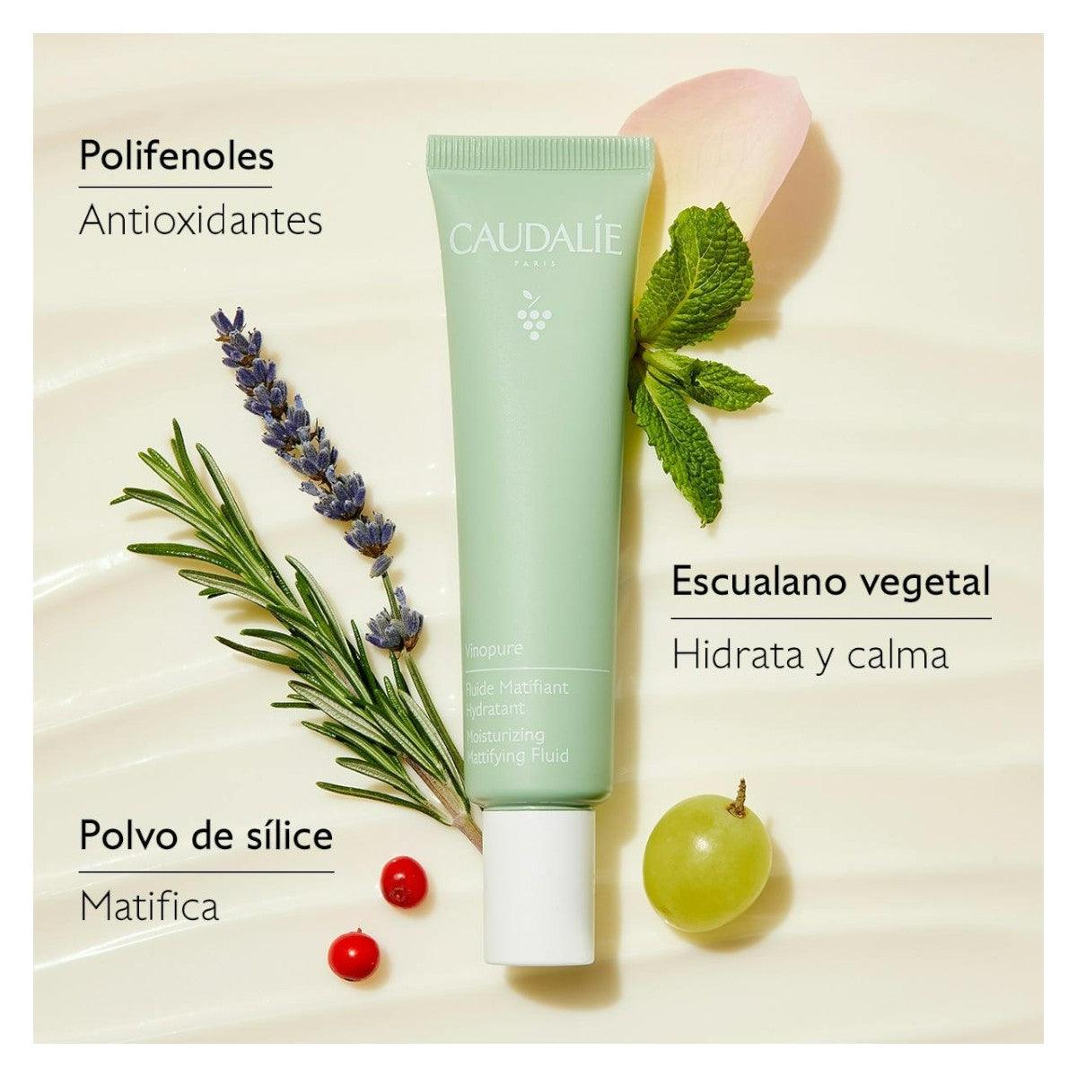 Caudalie Hidratante Matificante VinoPure 40ml - Premium - El Baúl de Mamá