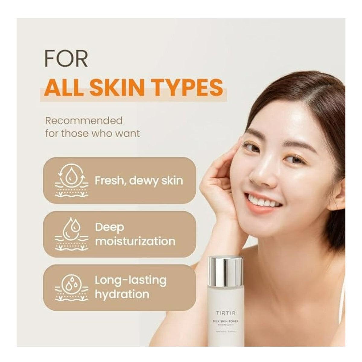 TIRTIR - Milk Skin Toner 50ml - El Baúl de Mamá