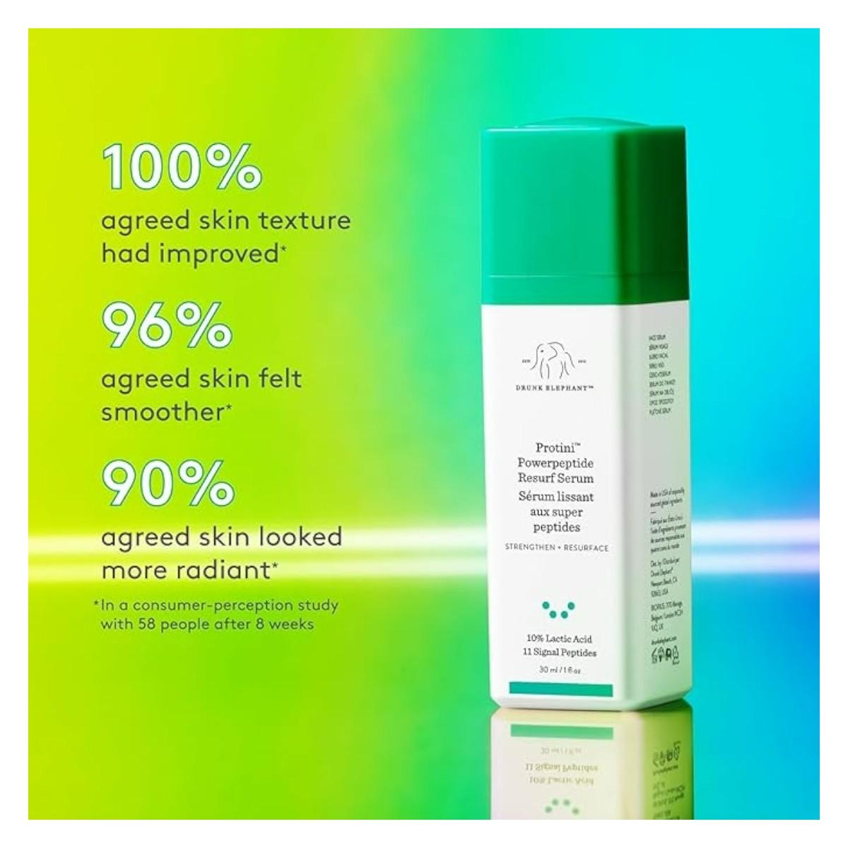 Drunk Elephant Protini Suero Revitalizante Powerpeptide 30ml - El Baúl de Mamá