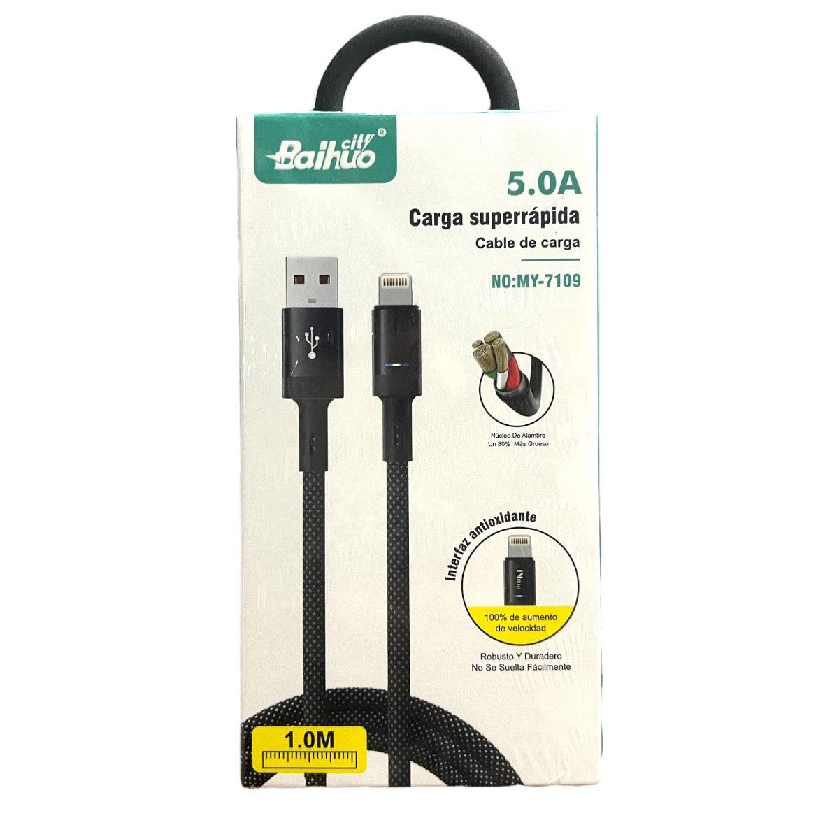 Cable Trenzado para Iphone Carga Rapida - El Baúl de Mamá