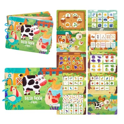 Busy Book Libro de Actividades Silencioso Montessori Didáctico - El Baúl de Mamá