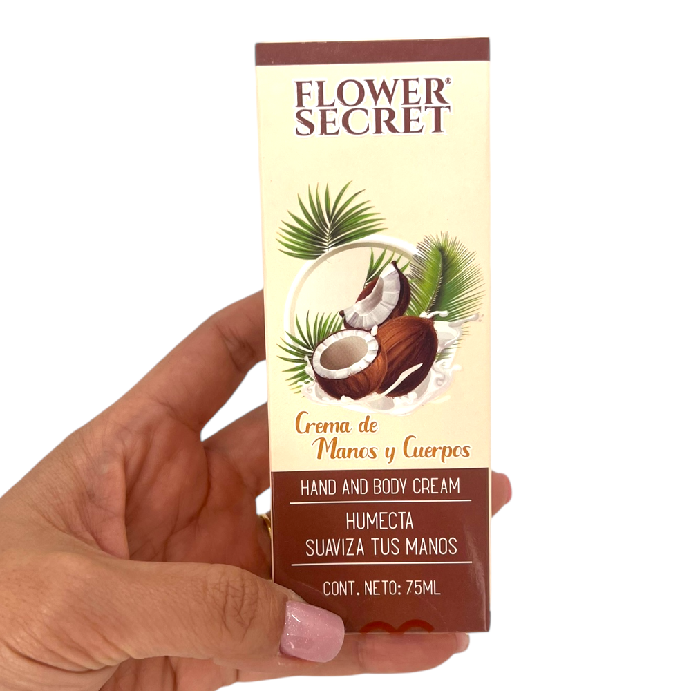 Crema para Manos y Cuerpo 75ml - Flower Secret - El Baúl de Mamá