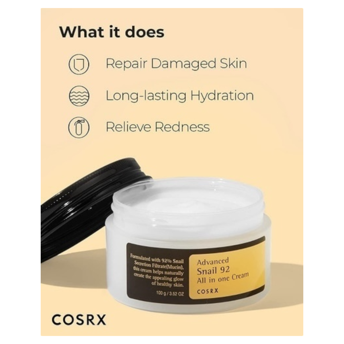 COSRX Advanced Snail Mucin 92 All in one cream 100ml