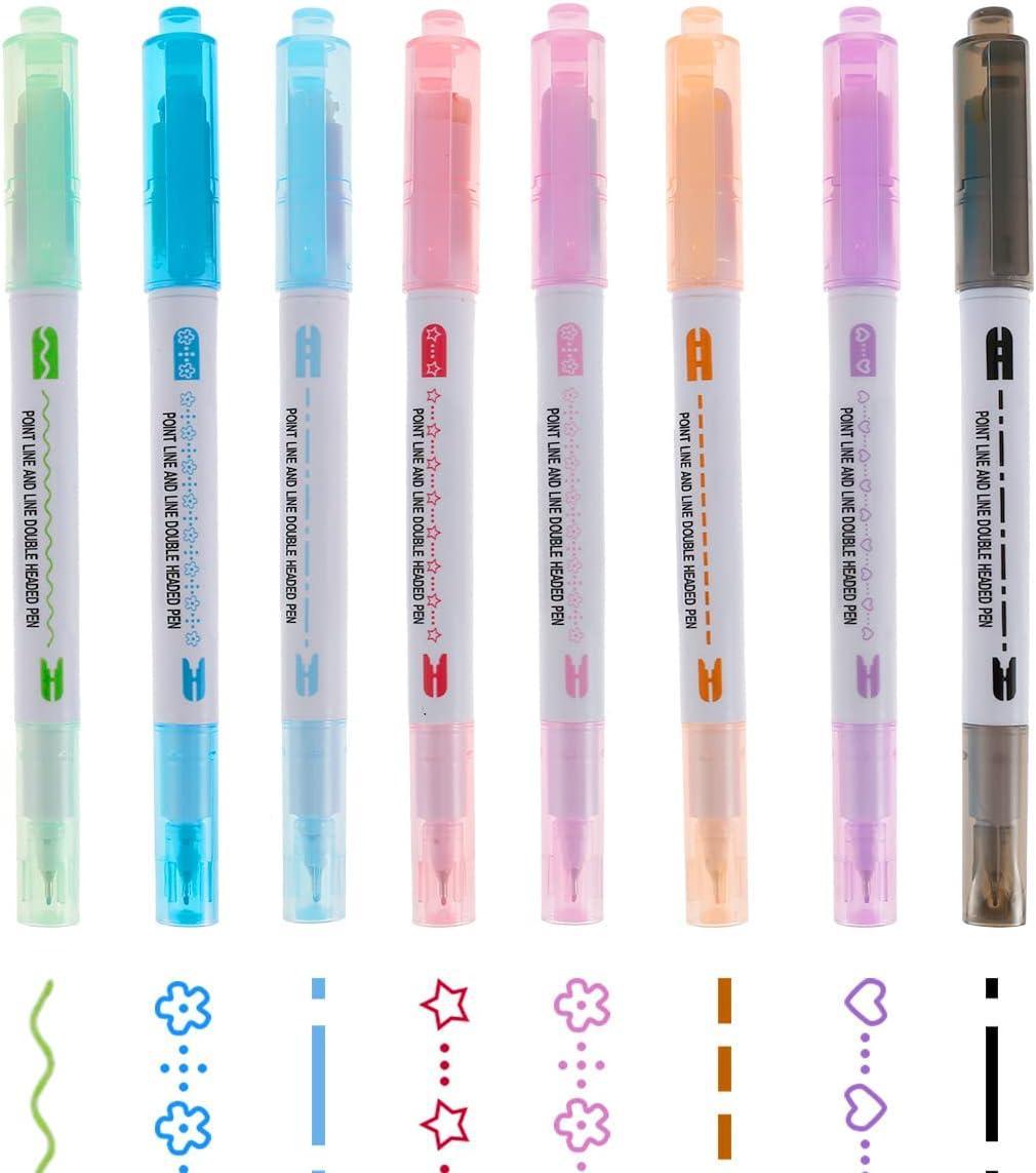 Plumones Roller o Rodillo Doble Punta x18 - El Baúl de Mamá