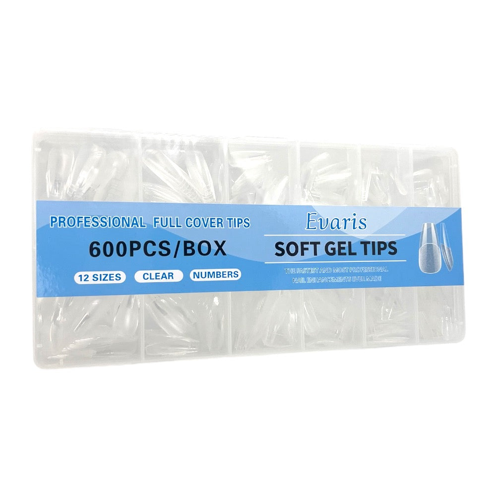 Soft Gel Tips Prelimadas x 600