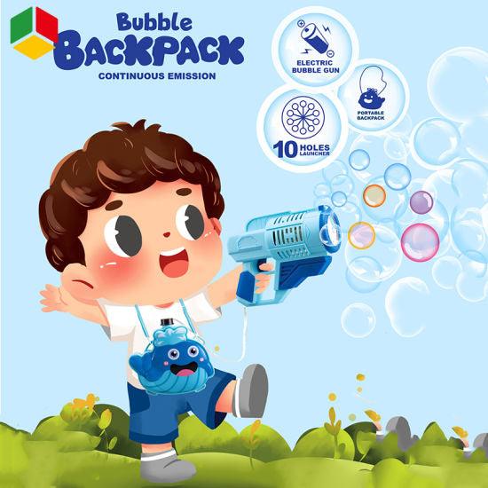 Pistola de Burbujas con Tanque Portatil - El Baúl de Mamá