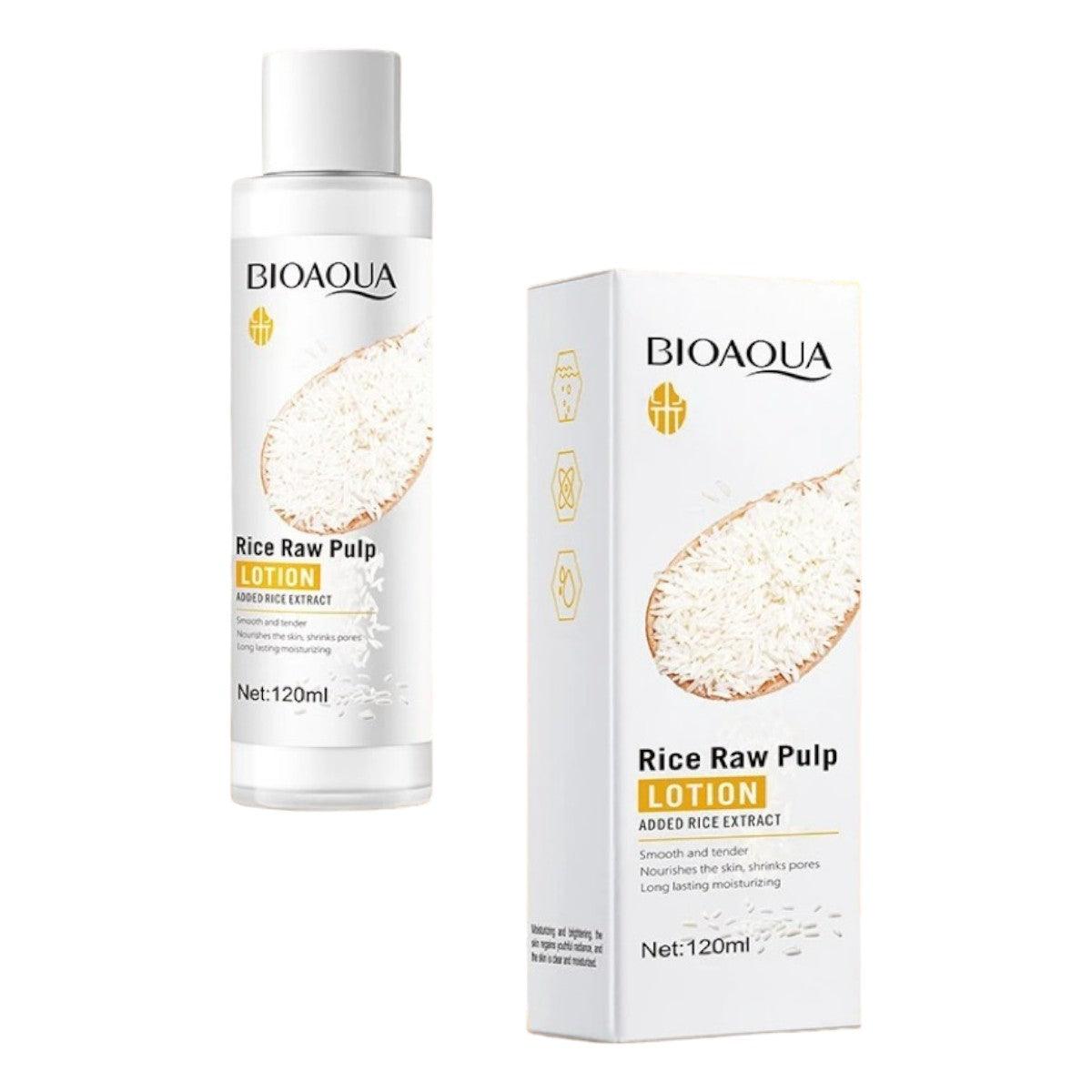Loción Facial Hidratante y Aclaradora de Arroz - Bioaqua - El Baúl de Mamá