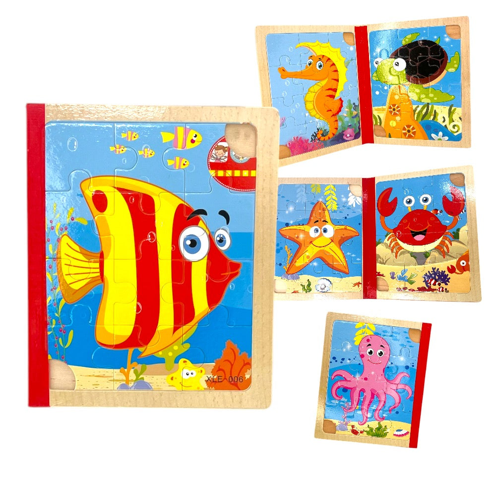 Libro de 6 Rompecabezas de Madera - El Baúl de Mamá