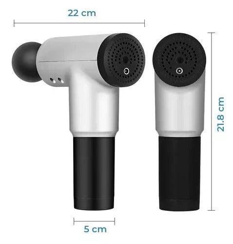 Masajeador muscular en Pistola con 4 cabezales - El Baúl de Mamá