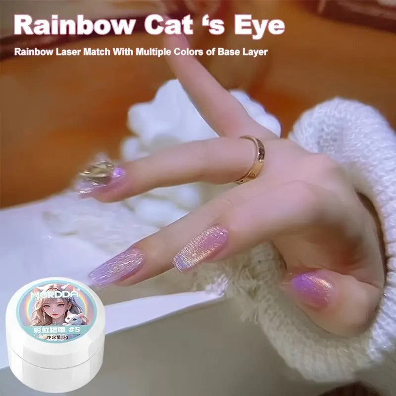 Esmalte Arco Iris Ojo de Gato: Brillo y Durabilidad Magnética - El Baúl de Mamá