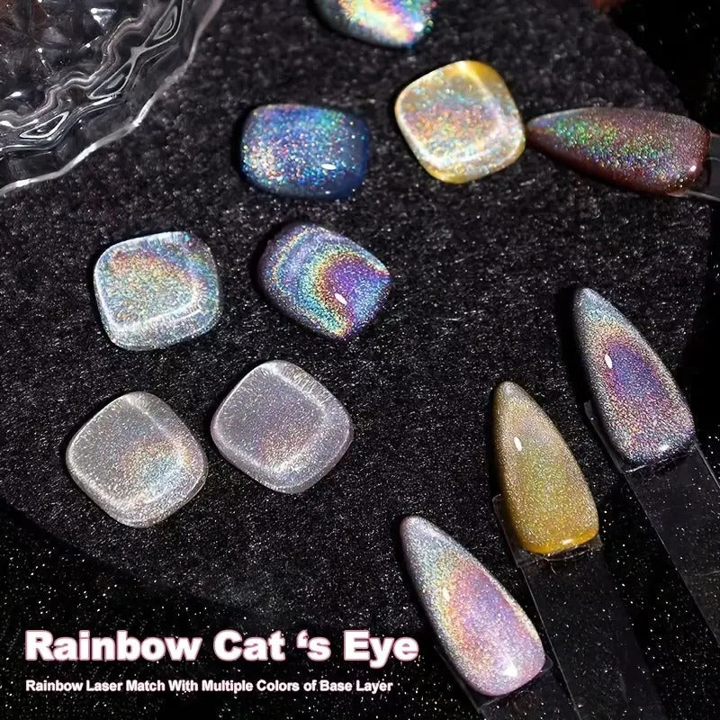 Esmalte Arco Iris Ojo de Gato: Brillo y Durabilidad Magnética - El Baúl de Mamá