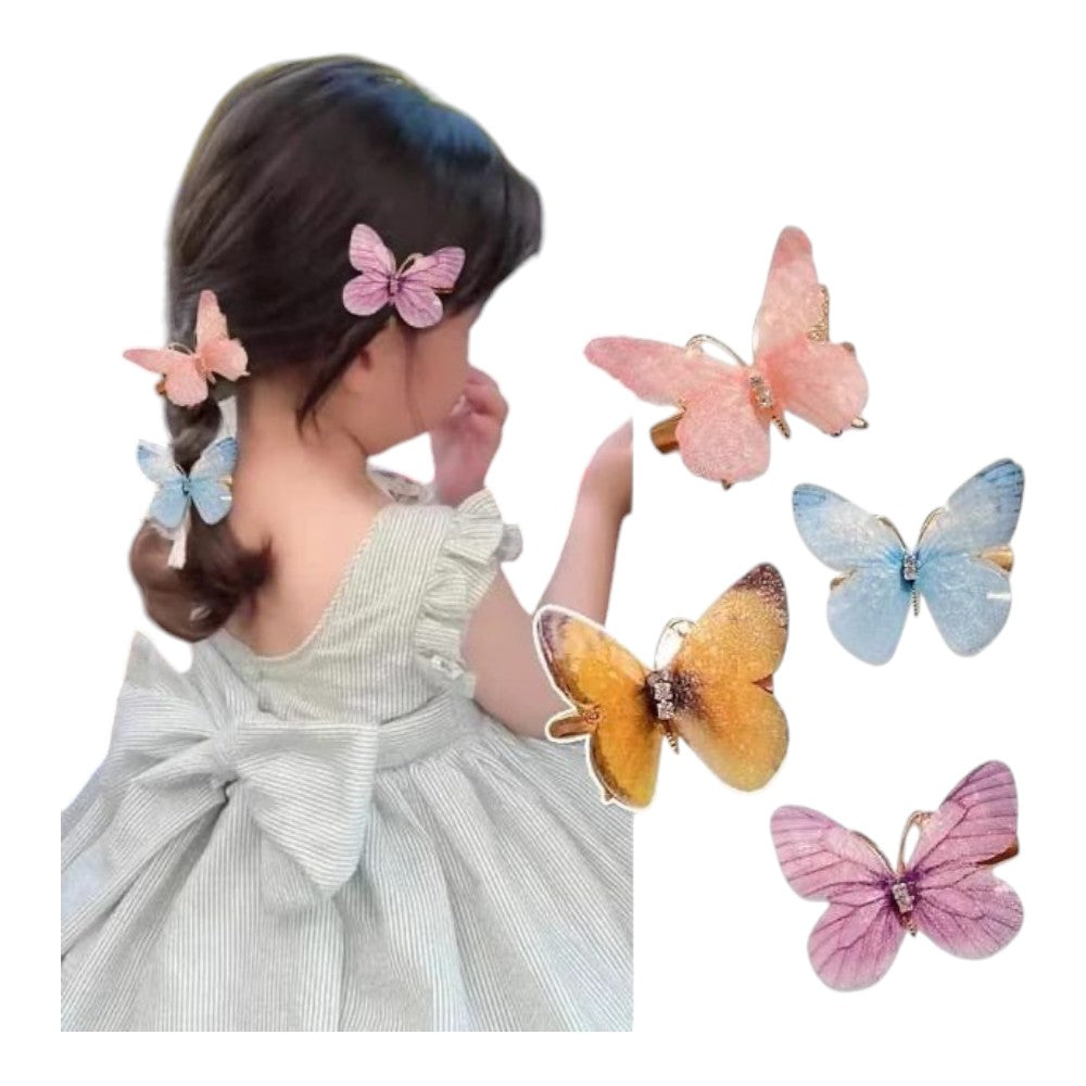 Set de Ganchos de mariposa para el pelo - El Baúl de Mamá