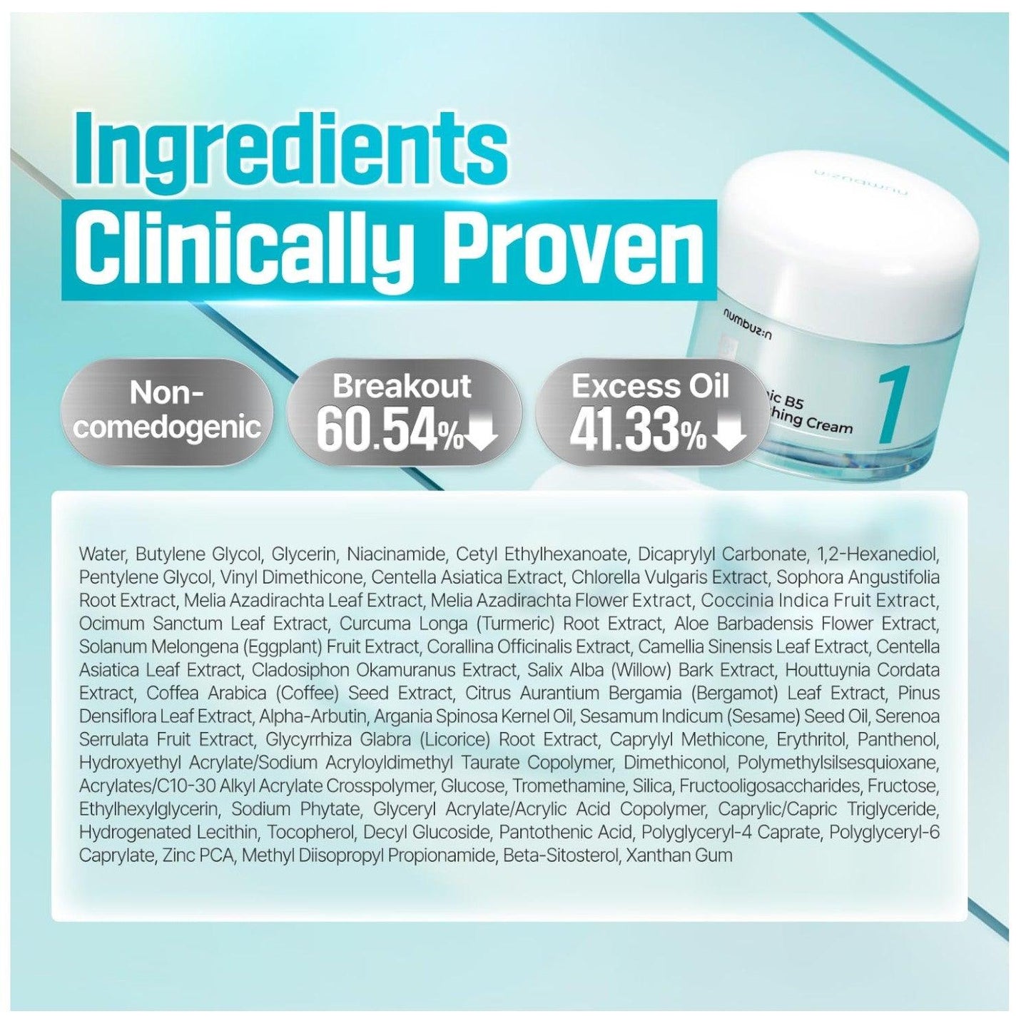 numbuzin - No.1 Pantothenic B5 Active Soothing Cream 80ml
