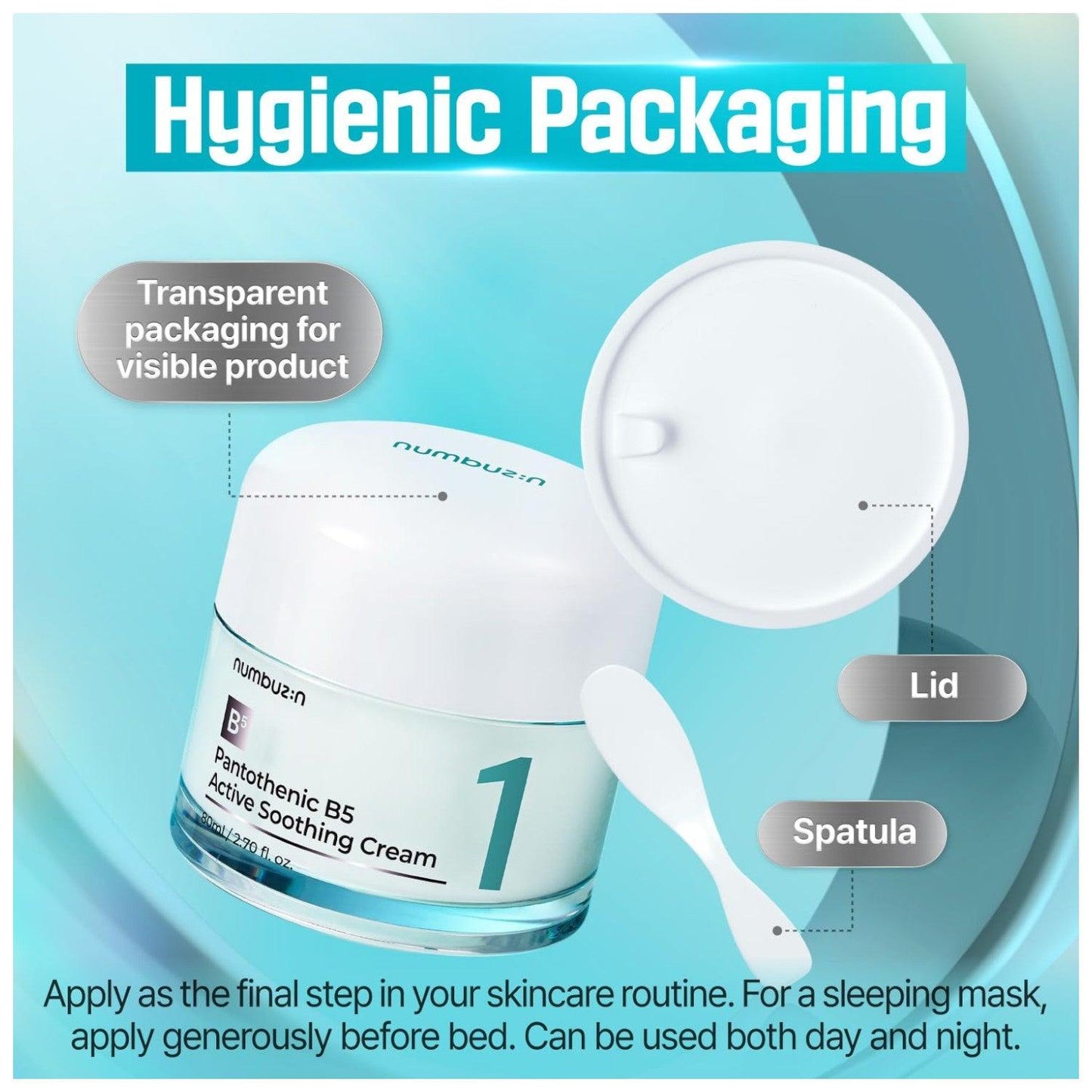 numbuzin - No.1 Pantothenic B5 Active Soothing Cream 80ml - El Baúl de Mamá