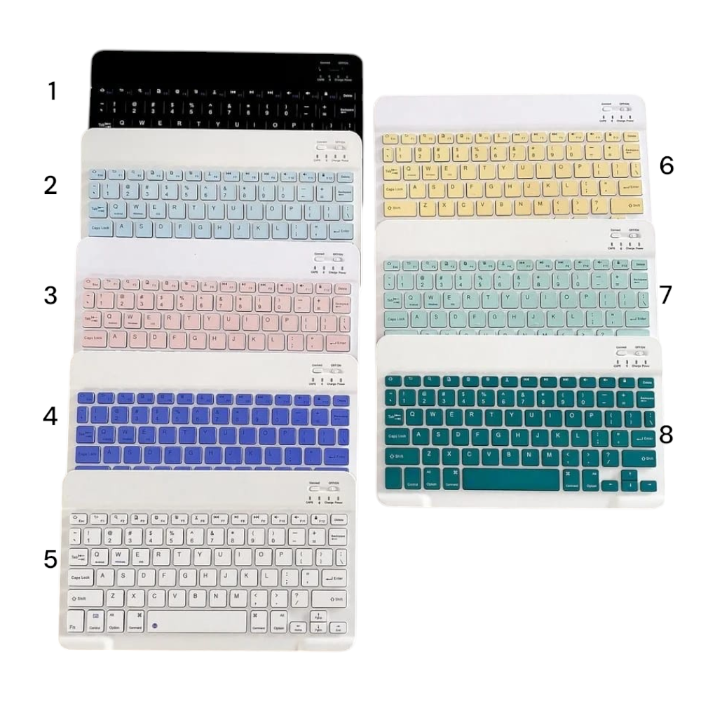 Teclado y mouse de color - El Baúl de Mamá