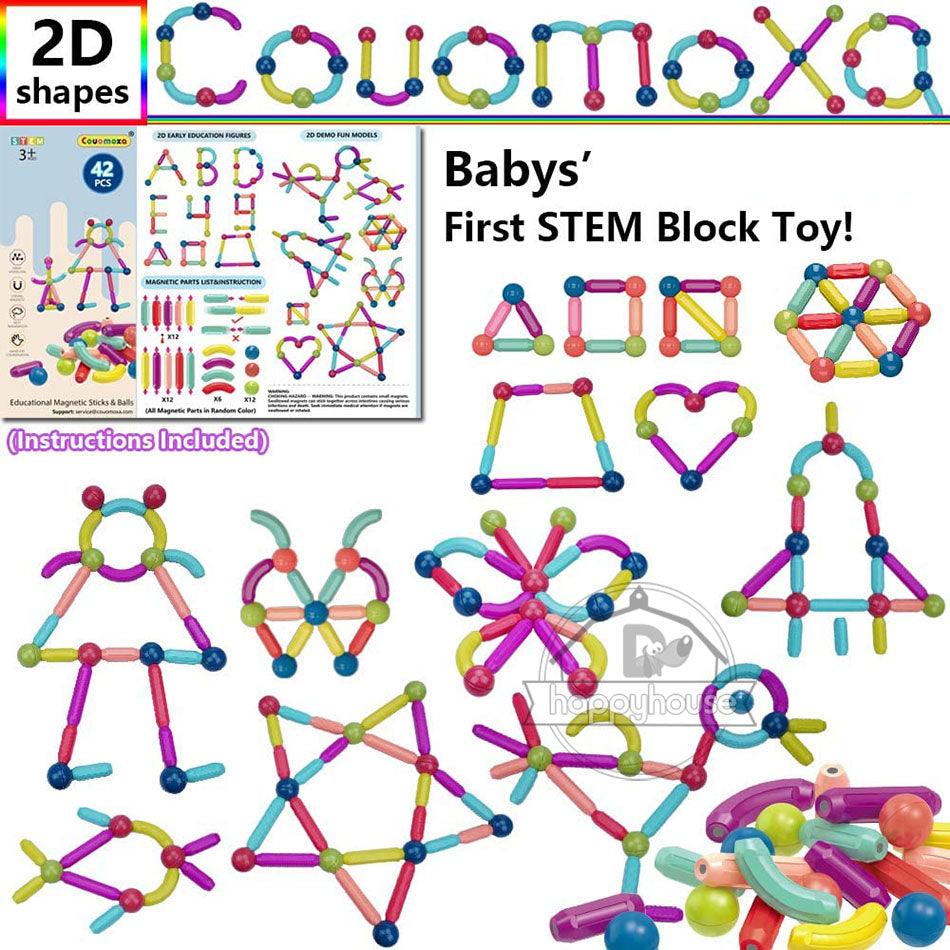 Juguete Educativo STEM 168 Bloques Magneticos - El Baúl de Mamá