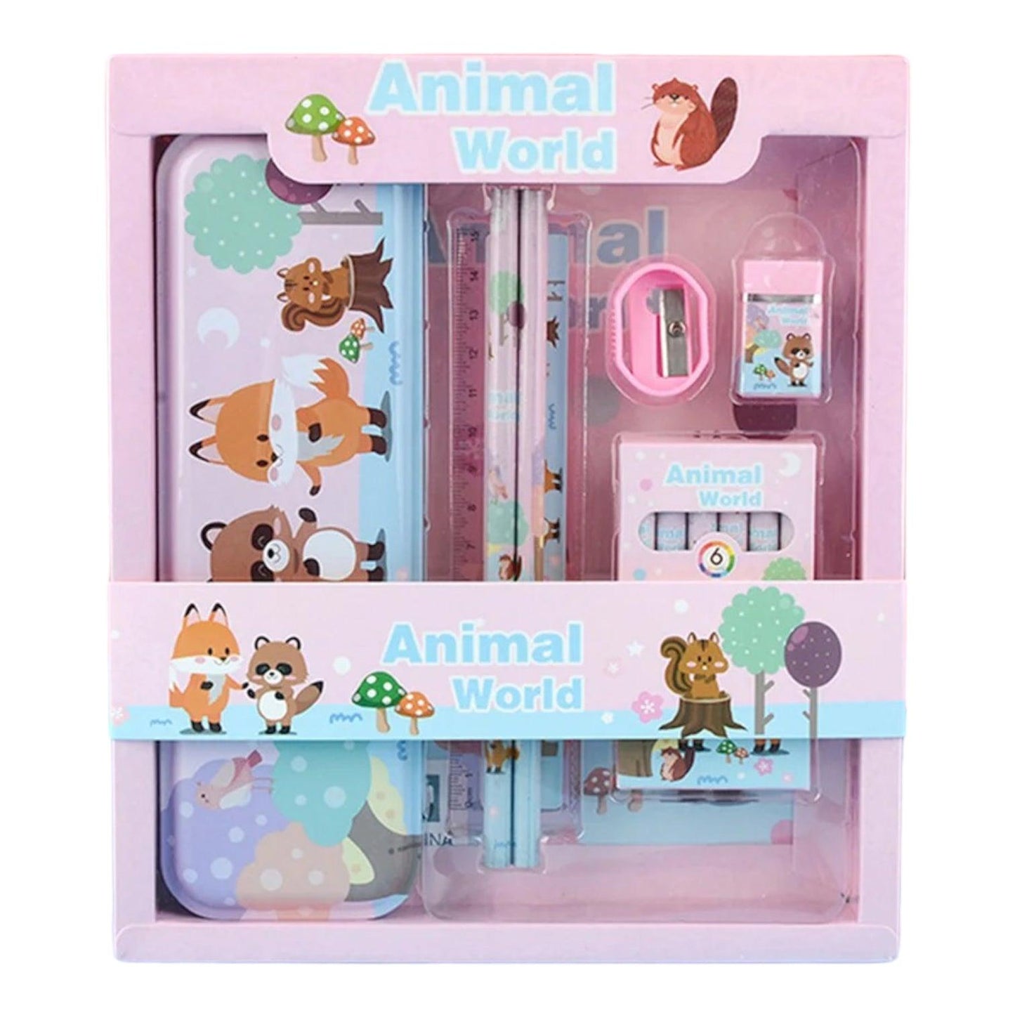 Set de utiles escolares - Animales - El Baúl de mamá