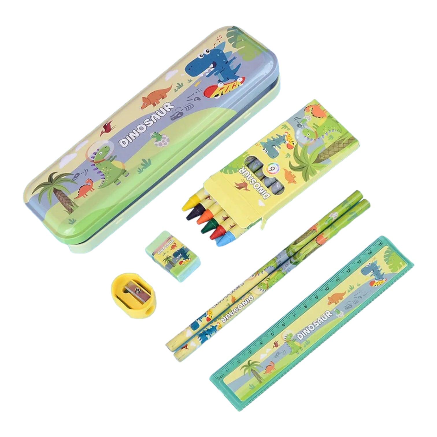 Set de utiles escolares - Dinosaurios - El Baúl de mamá
