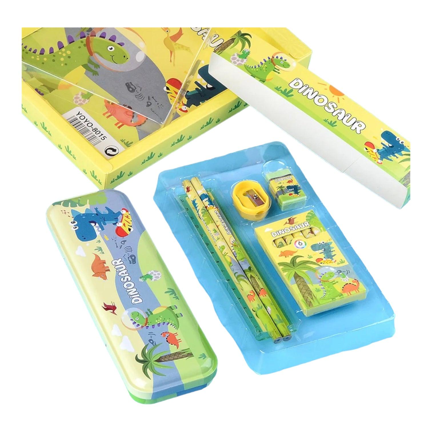 Set de utiles escolares - Dinosaurios - El Baúl de mamá
