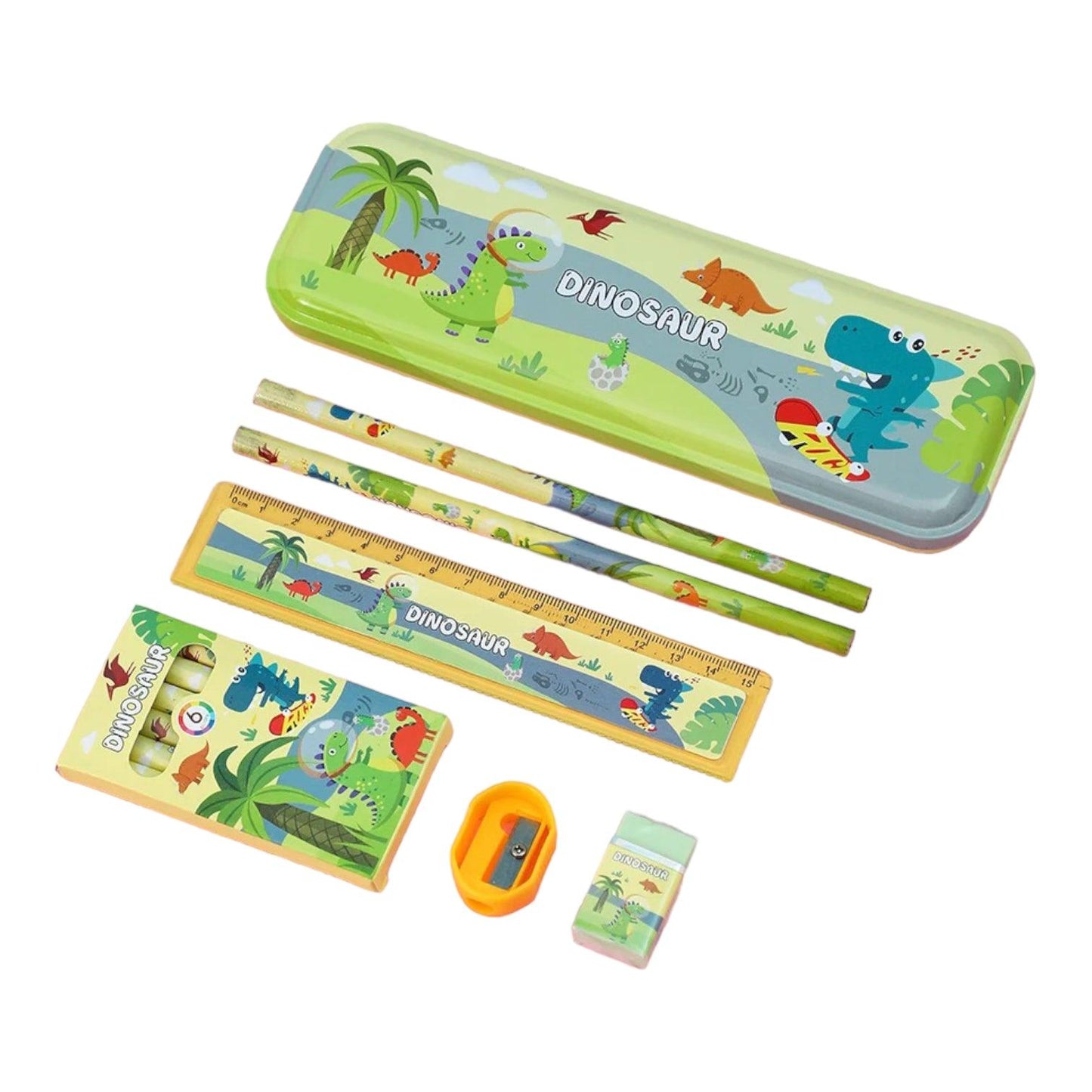 Set de utiles escolares - Dinosaurios - El Baúl de mamá