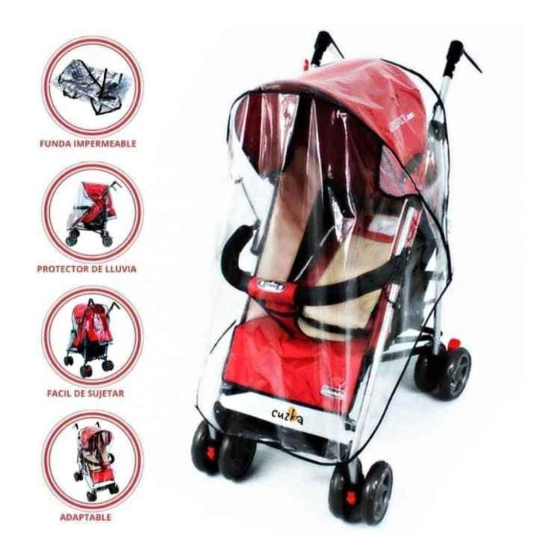Protector Impermeable Universal para Coche de Bebé - Fácil Sujeción - El Baúl de Mamá