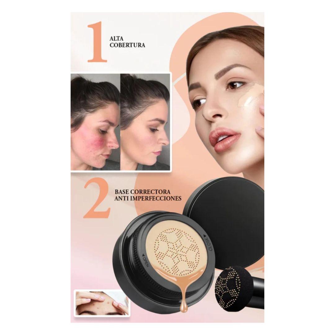 Base Bioaqua Air Cushion Aplicador Cabeza de Hongo - El Baúl de Mamá