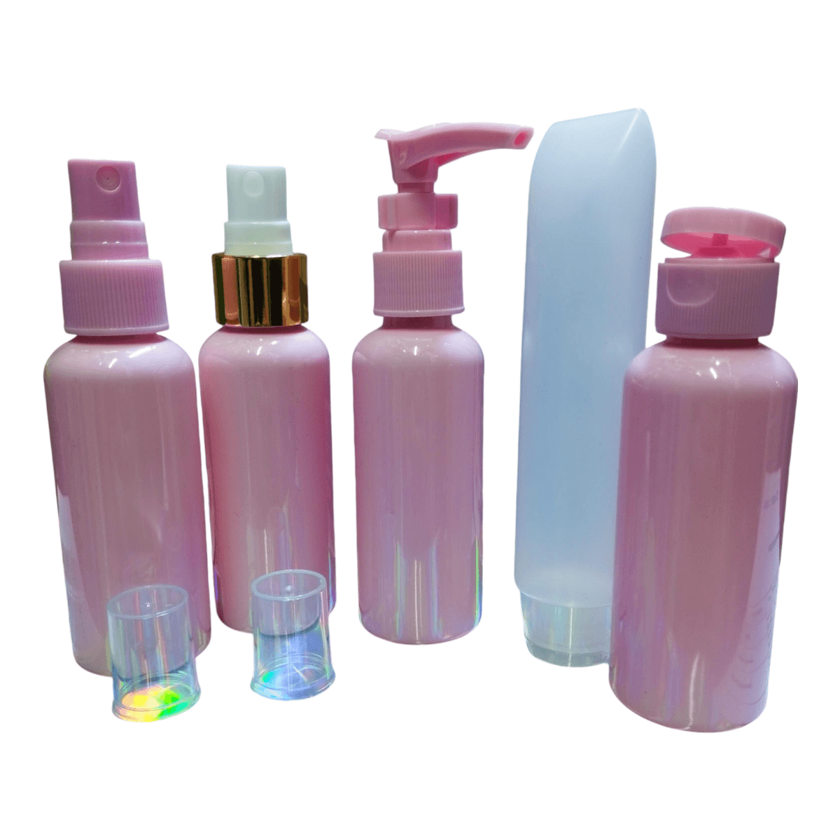 Set de 5 Botellas para Viaje - El Baúl de Mamá