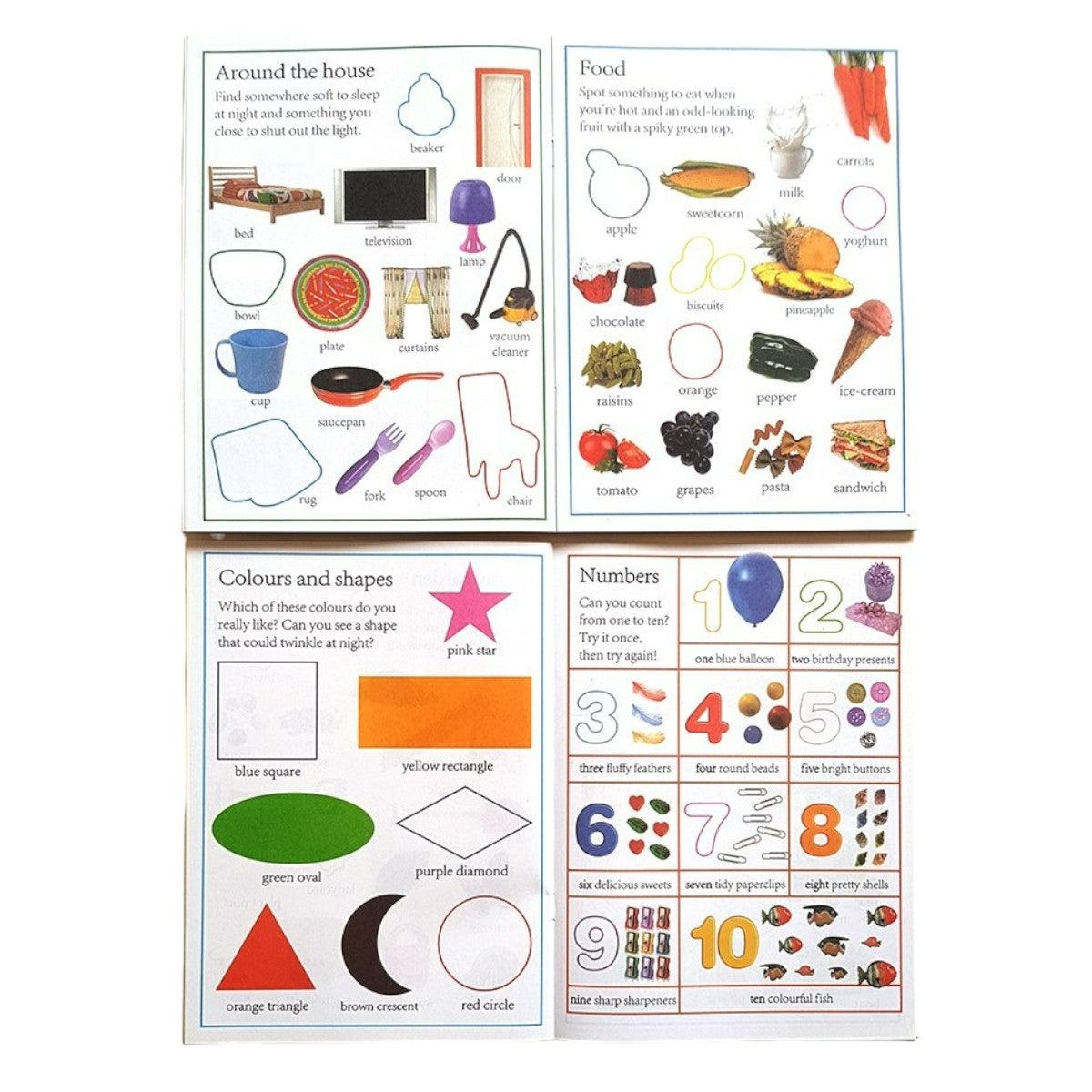 Pack de 3 Libros de Actividades con Stickers en Inglés - El Baúl de Mamá
