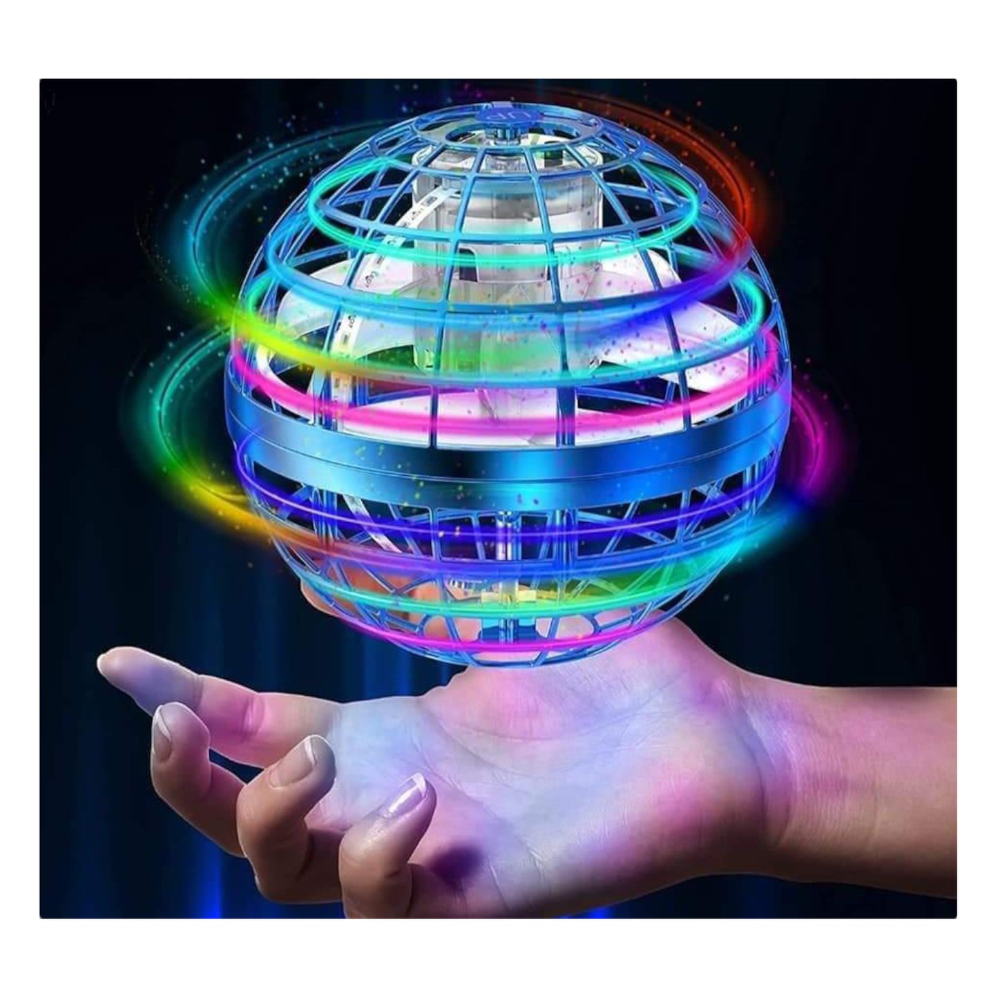 FlyNova Bola Voladora con Luces Azul - El Baúl de Mamá