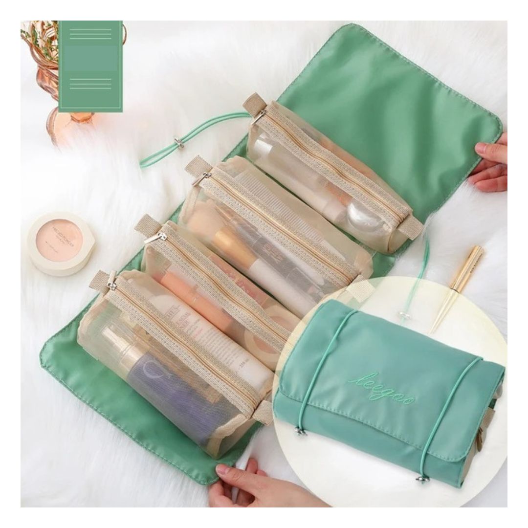 Neceser Porta Cosméticos Multicompartimentos 4 en 1 - El Baúl de Mamá