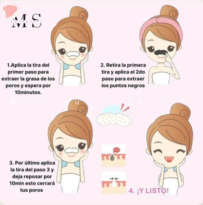 Pack x 5 - Set de 3 pasos parche para espinillas - El Baúl de Mamá