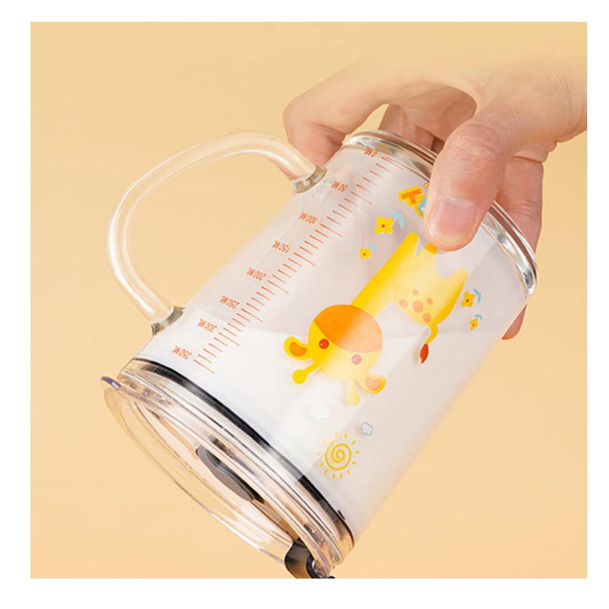 Taza antiderrames para niños de vidrio - El Baúl de Mamá
