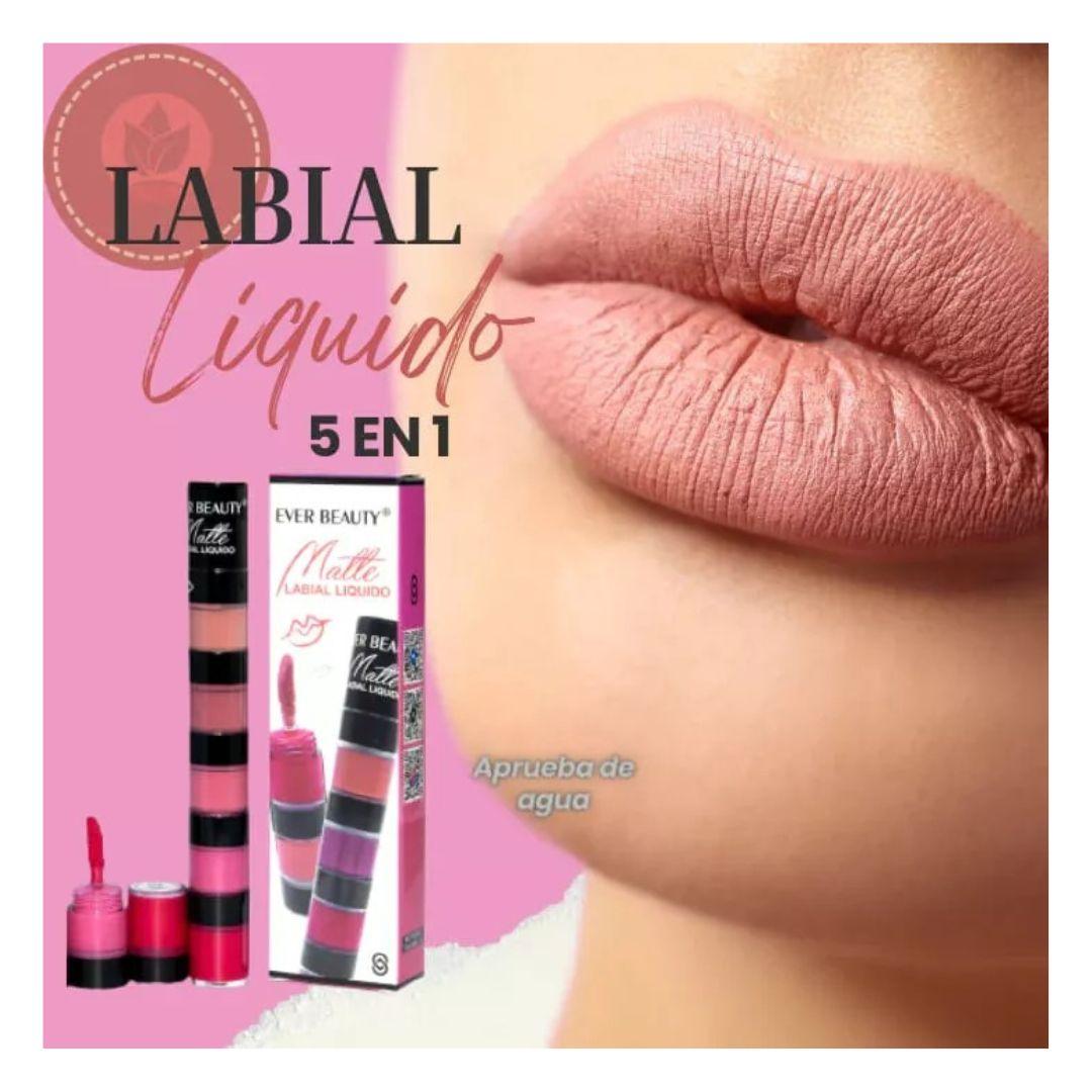 Labial Líquido 5 en 1 - Ever Beauty - El Baúl de Mamá