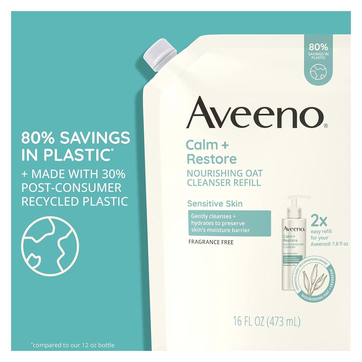 Limpiador Aveeno Calm Nourishing Oat 473 ml - El Baúl de Mamá