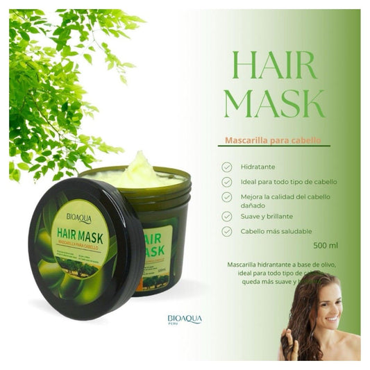 BIOAQUA Mascarilla de Olivo para cabello - El Baúl de Mamá