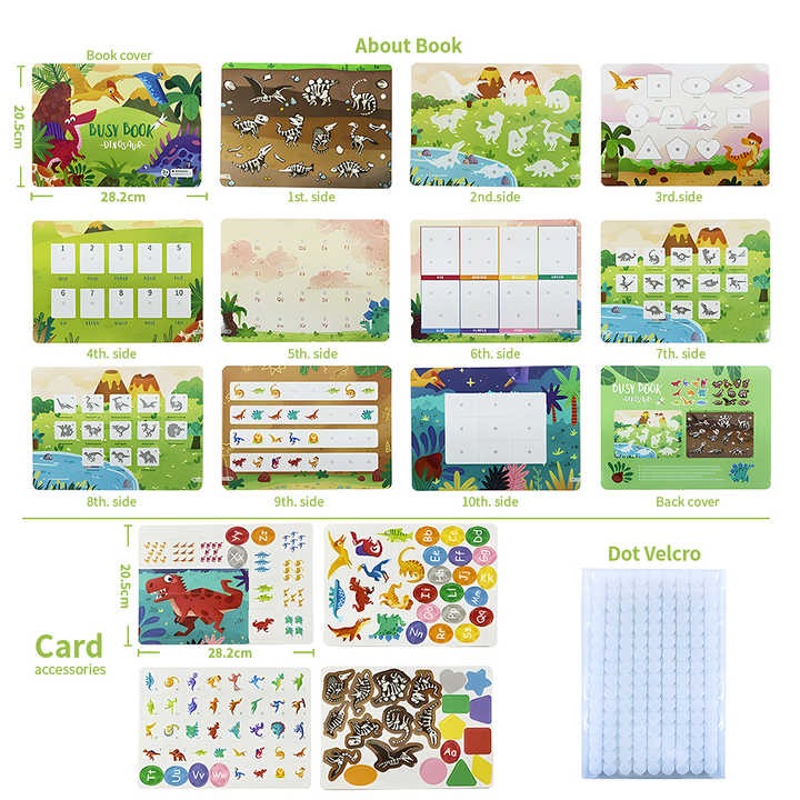 Busy Book Libro de Actividades Silencioso Montessori Didáctico - El Baúl de Mamá