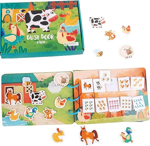 Busy Book Libro de Actividades Silencioso Montessori Didáctico - El Baúl de Mamá