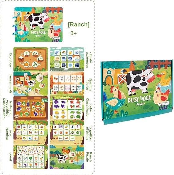 Busy Book Libro de Actividades Silencioso Montessori Didáctico - El Baúl de Mamá