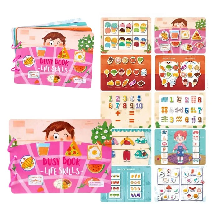 Busy Book Libro de Actividades Silencioso Montessori Didáctico - El Baúl de Mamá