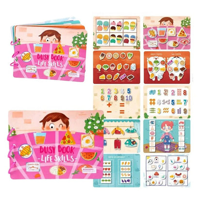 Busy Book Libro de Actividades Silencioso Montessori Didáctico - El Baúl de Mamá
