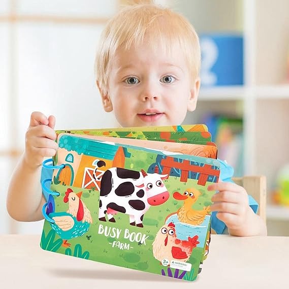 Busy Book Libro de Actividades Silencioso Montessori Didáctico - El Baúl de Mamá