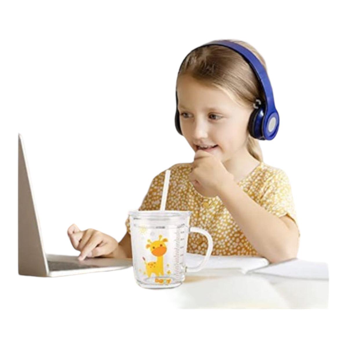 Taza antiderrames para niños de vidrio - El Baúl de Mamá