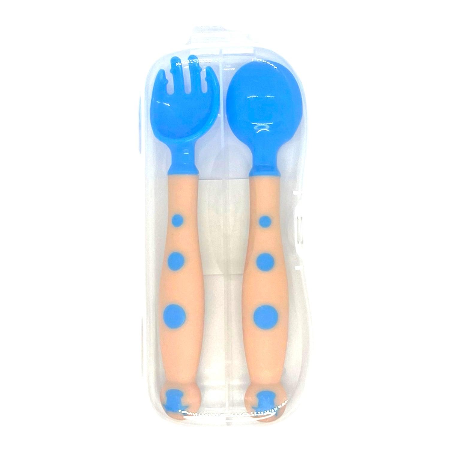 Set de cubiertos para bebe y niño de silicona - El Baúl de Mamá