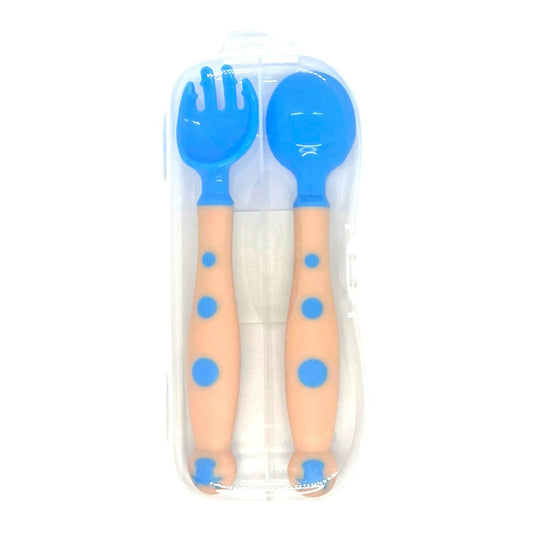 Set de cubiertos para bebe y niño de silicona - El Baúl de Mamá