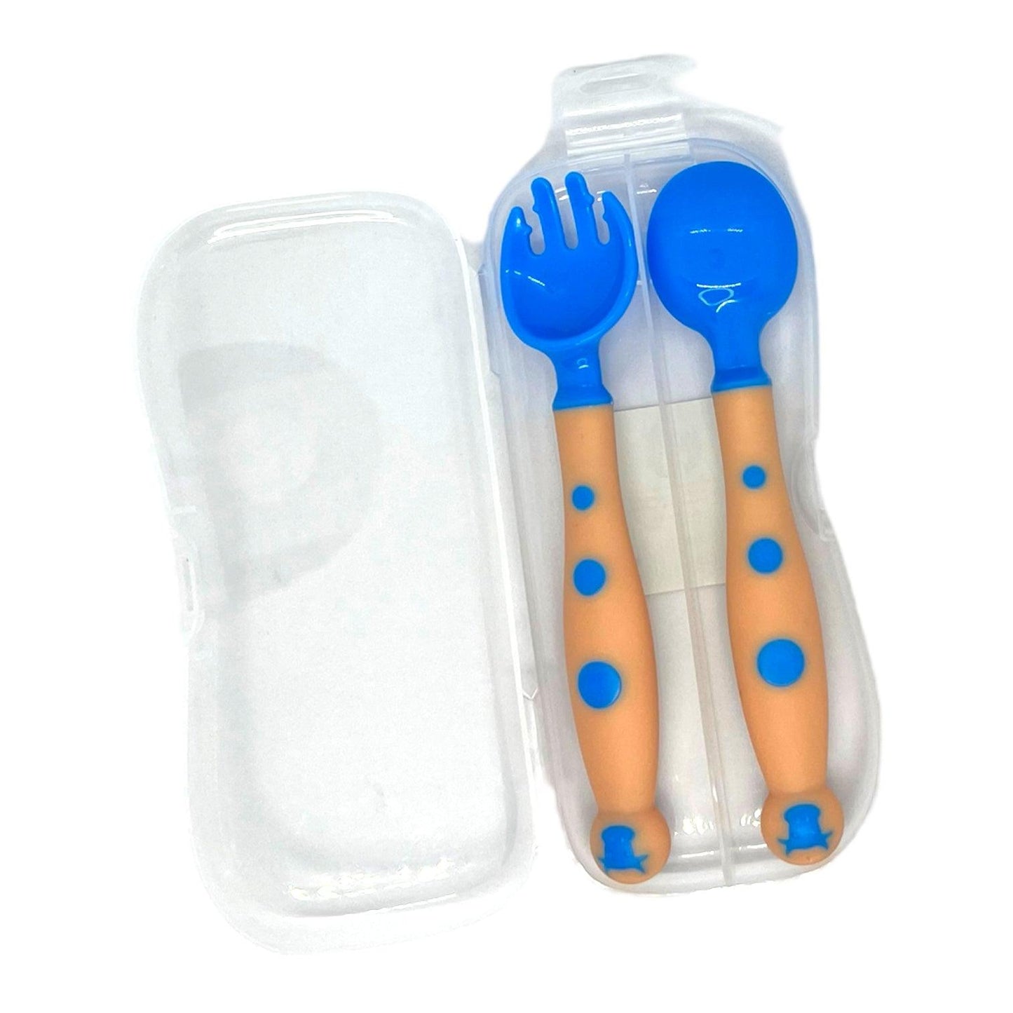 Set de cubiertos para bebe y niño de silicona - El Baúl de Mamá