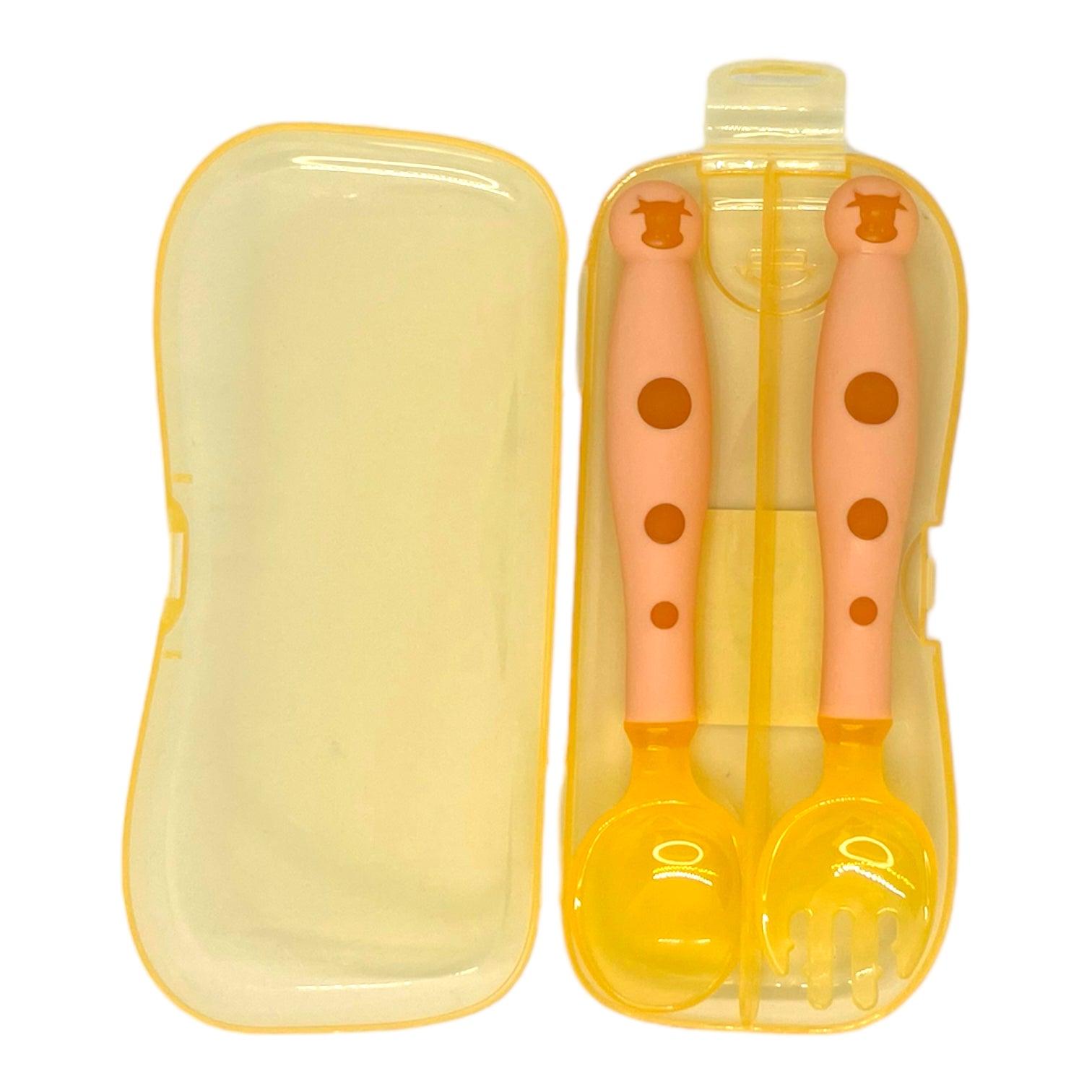 Set de cubiertos para bebe y niño de silicona - El Baúl de Mamá